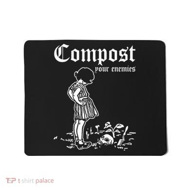 Compost Your Enemies Vintage Dark Mousepad