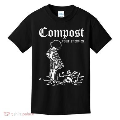 Compost Your Enemies Vintage Dark Kids T-Shirt