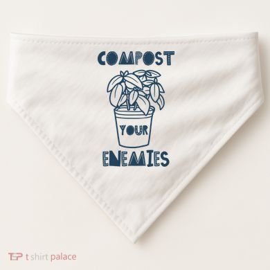 Compost Your Enemies USA-Made Doggie Bandana