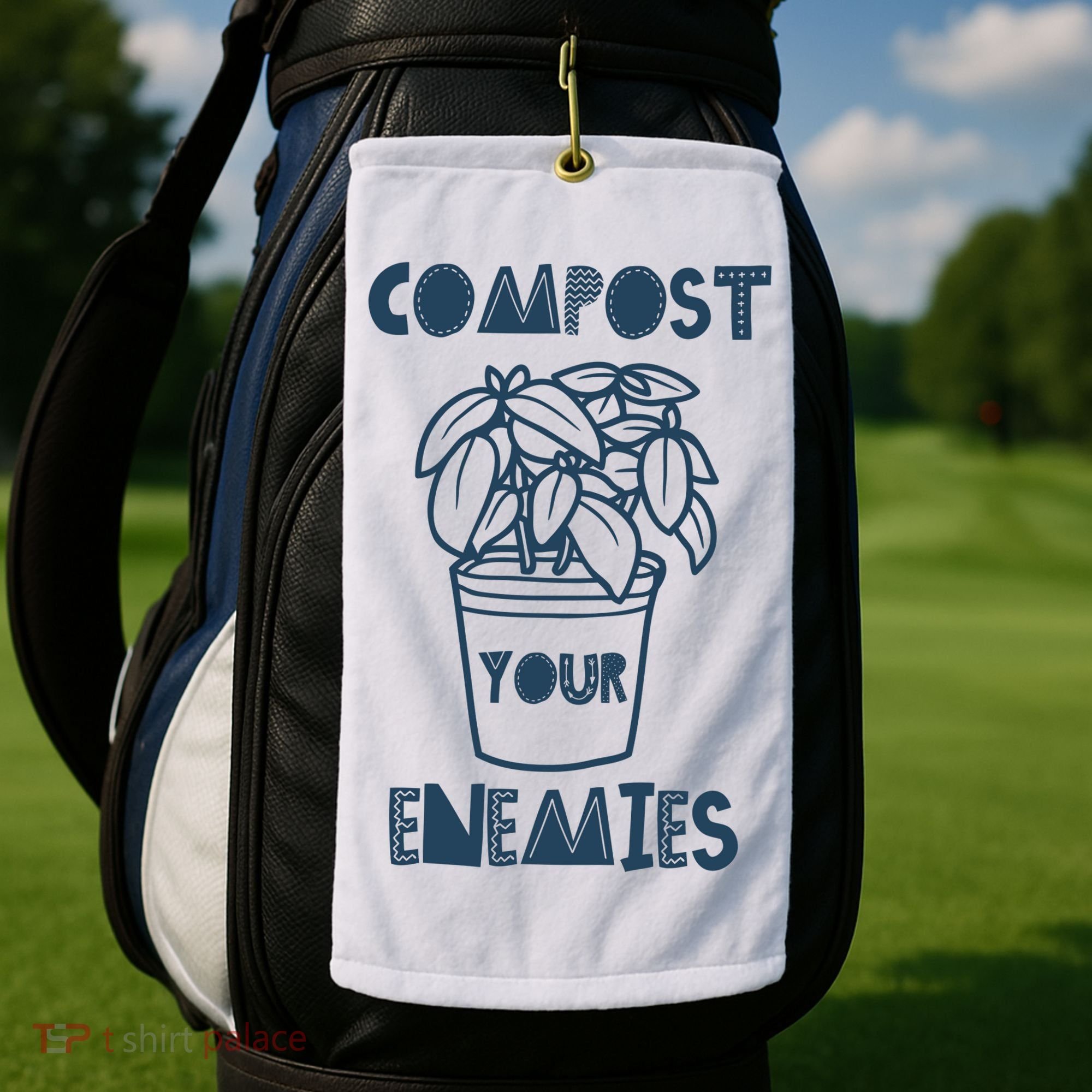 Compost Your Enemies Golf Towel