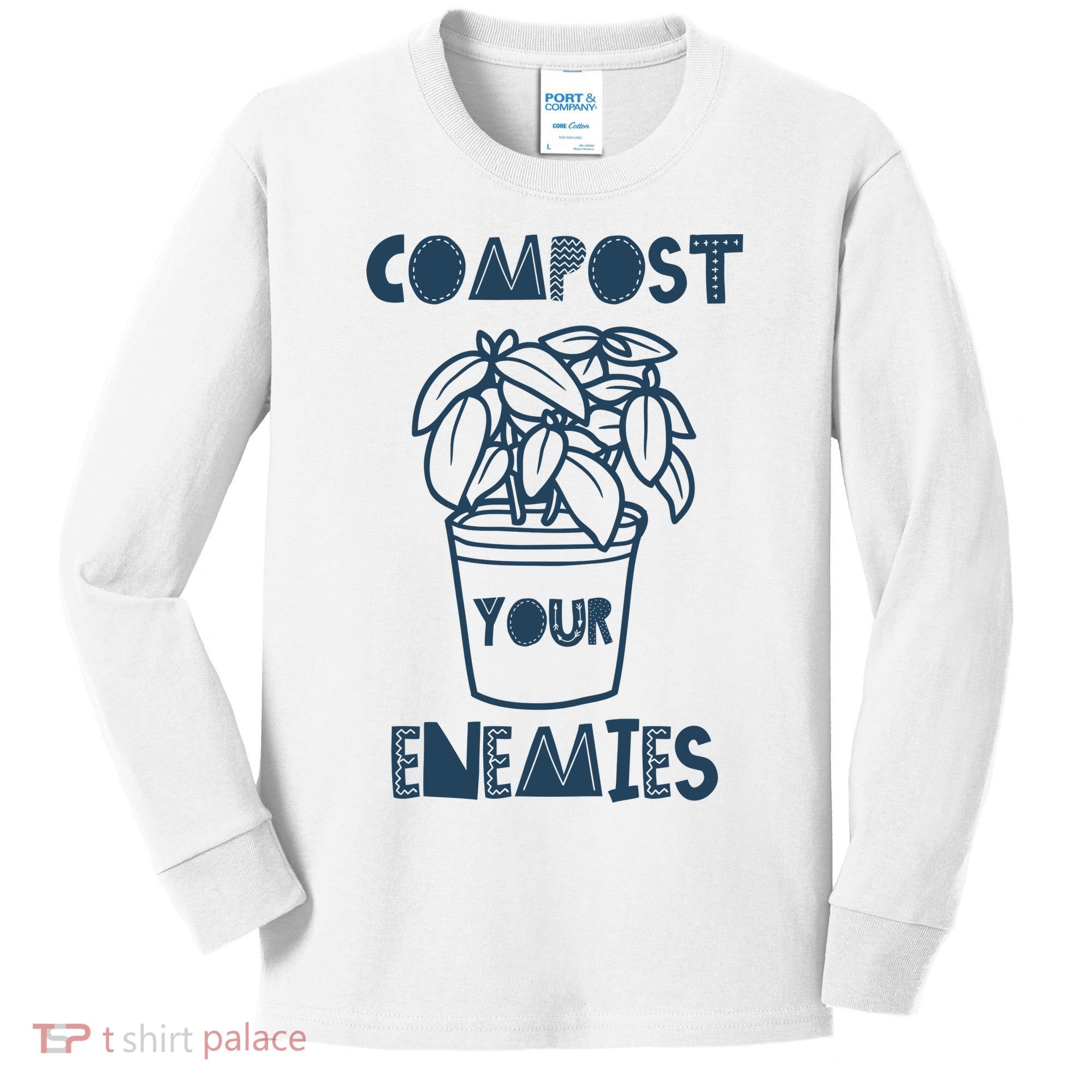 Compost Your Enemies Kids Long Sleeve Shirt