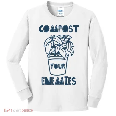 Compost Your Enemies Kids Long Sleeve Shirt
