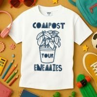 Compost Your Enemies Kids T-Shirt thumb 3