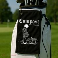 Compost Your Enemies Golf Towel thumb 2