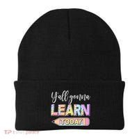 Cute Yall Gonna Learn Today Beanie thumb 0