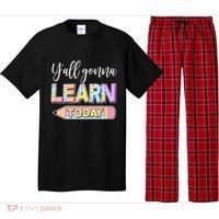Cute Yall Gonna Learn Today Pajama Set thumb 0