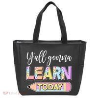 Cute Yall Gonna Learn Today Tote Bag thumb 0
