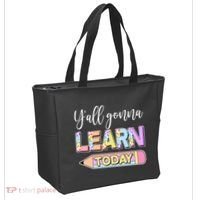 Cute Yall Gonna Learn Today Tote Bag thumb 2