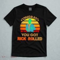 Congrats You Got Rick Rolled Meme T-Shirt thumb 5