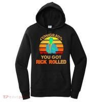 Congrats You Got Rick Rolled Meme Women's Hoodie thumb 0