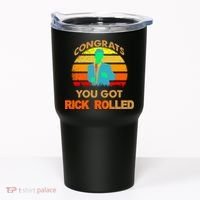 Congrats You Got Rick Rolled Meme Tumbler thumb 0