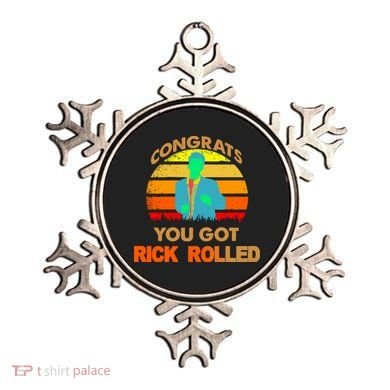 Congrats You Got Rick Rolled Meme Ornament