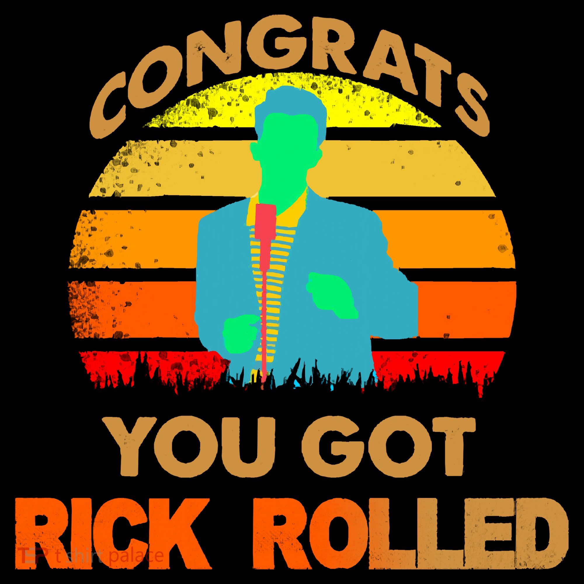Congrats You Got Rick Rolled Meme Women's Tank Top