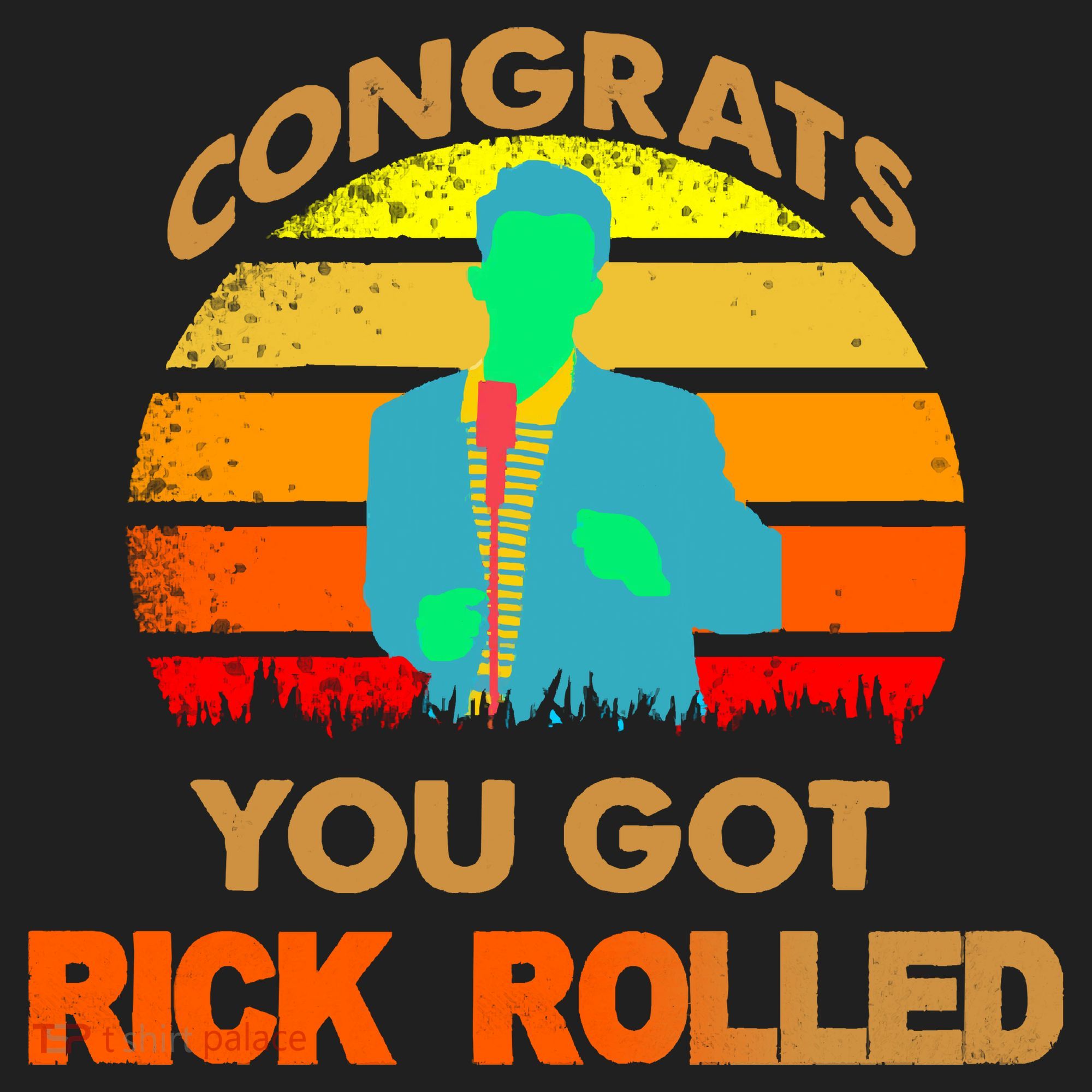 Congrats You Got Rick Rolled Meme Hat