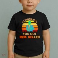 Congrats You Got Rick Rolled Meme Toddler T-Shirt thumb 2