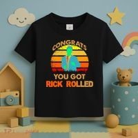 Congrats You Got Rick Rolled Meme Toddler T-Shirt thumb 3