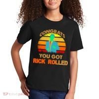 Congrats You Got Rick Rolled Meme Kids T-Shirt thumb 2