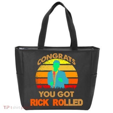 Congrats You Got Rick Rolled Meme Tote Bag