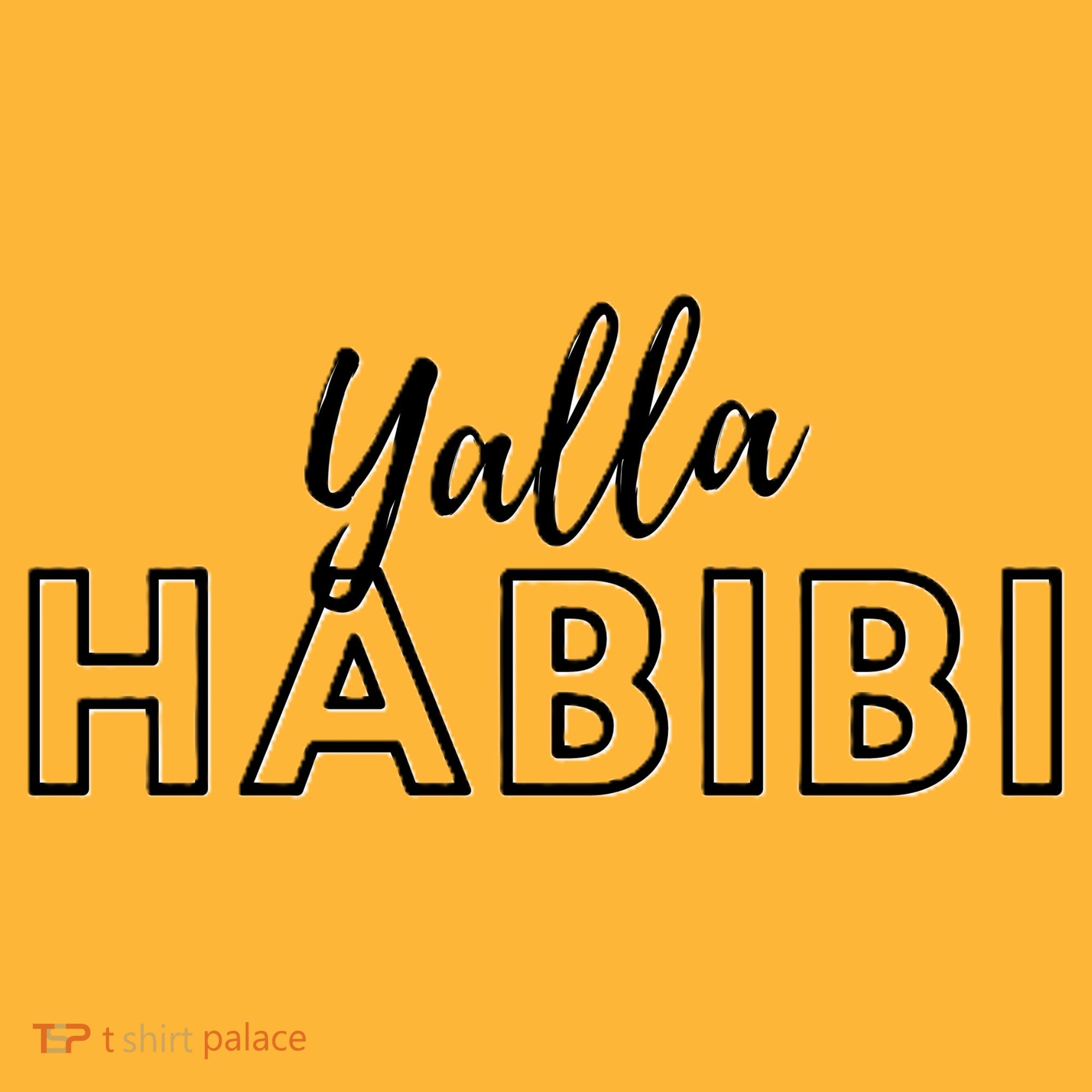 Cool Yalla Habibi Arabic Writing Sustainable Knit Beanie