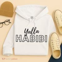 Cool Yalla Habibi Arabic Writing Hoodie thumb 4