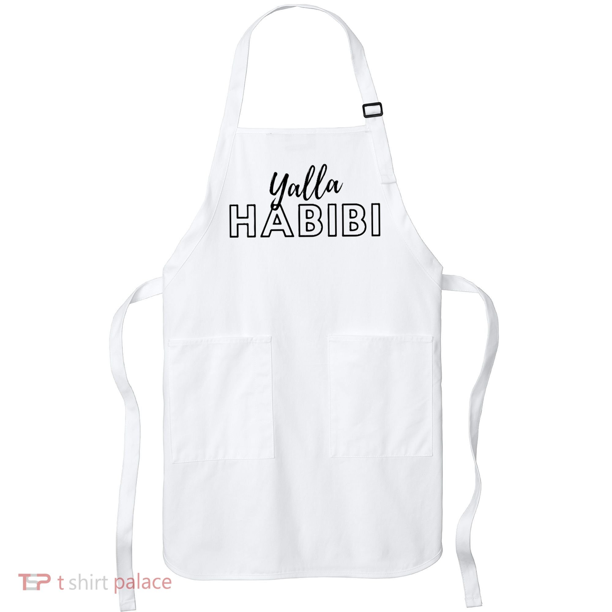 Cool Yalla Habibi Arabic Writing Apron