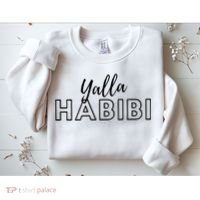 Cool Yalla Habibi Arabic Writing Sweatshirt thumb 2