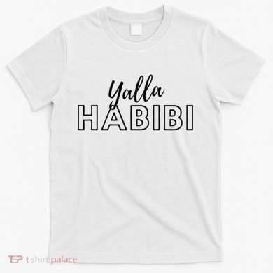Cool Yalla Habibi Arabic Writing T-Shirt