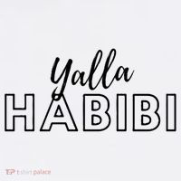 Cool Yalla Habibi Arabic Writing Polo thumb 3