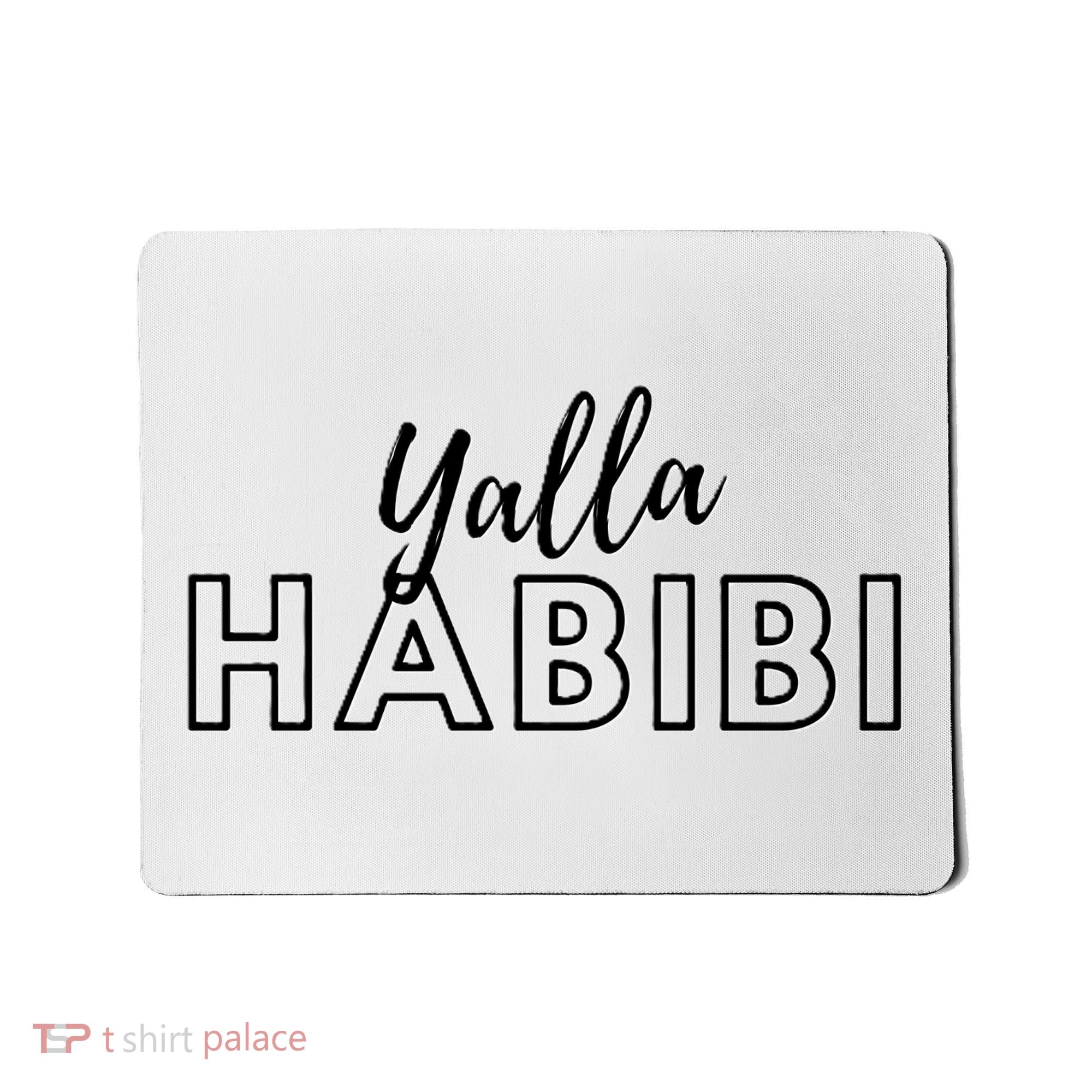 Cool Yalla Habibi Arabic Writing Mousepad
