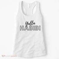 Cool Yalla Habibi Arabic Writing Women's Tank Top thumb 0