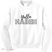 Cool Yalla Habibi Arabic Writing Kids Sweatshirt thumb 0