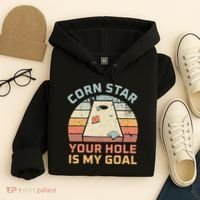 Cornstar Your Hole Is My Goal Cornhole Team Hoodie thumb 4