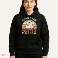 Cornstar Your Hole Is My Goal Cornhole Team Hoodie thumb 5