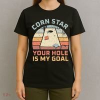 Cornstar Your Hole Is My Goal Cornhole Team T-Shirt thumb 4