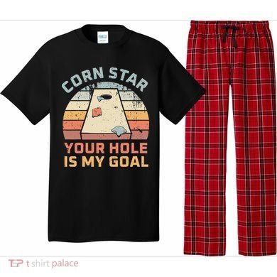 Cornstar Your Hole Is My Goal Cornhole Team Pajama Set