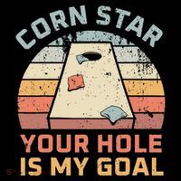 Cornstar Your Hole Is My Goal Cornhole Team Toddler Hoodie thumb 2