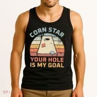 Cornstar Your Hole Is My Goal Cornhole Team Tank Top thumb 3