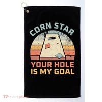 Cornstar Your Hole Is My Goal Cornhole Team Golf Towel thumb 0
