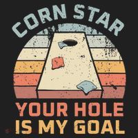 Cornstar Your Hole Is My Goal Cornhole Team Golf Towel thumb 3