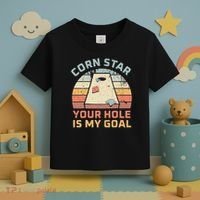 Cornstar Your Hole Is My Goal Cornhole Team Toddler T-Shirt thumb 3