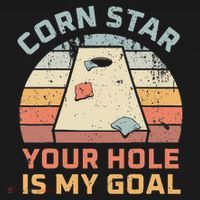 Cornstar Your Hole Is My Goal Cornhole Team Visor thumb 3