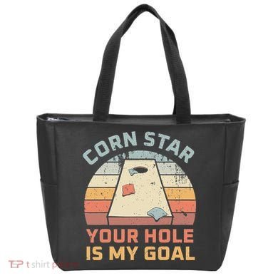 Cornstar Your Hole Is My Goal Cornhole Team Tote Bag