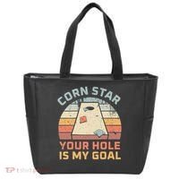 Cornstar Your Hole Is My Goal Cornhole Team Tote Bag thumb 0