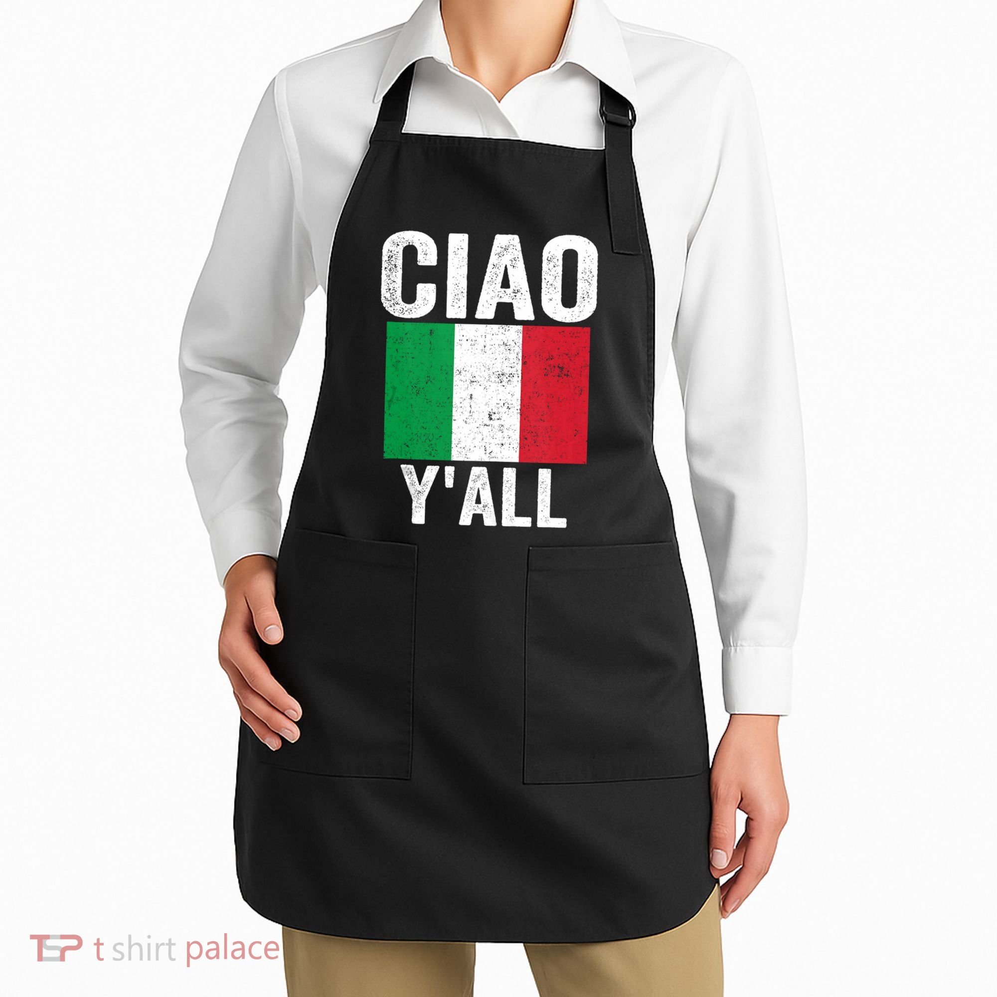 Ciao YAll Italian Slang Italian Saying Apron