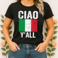 Ciao YAll Italian Slang Italian Saying Women's T-Shirt thumb 2
