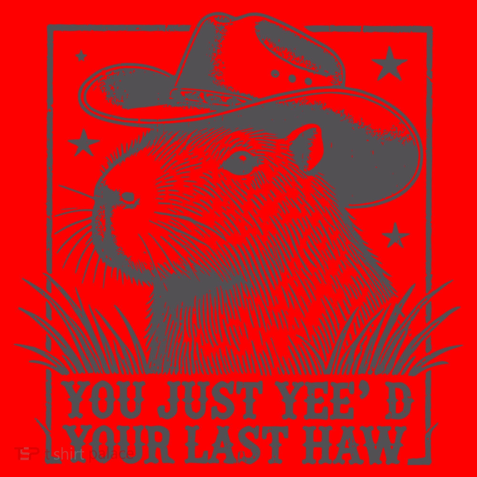Capybara You Just Yeed Your Last Haw Santa Hat