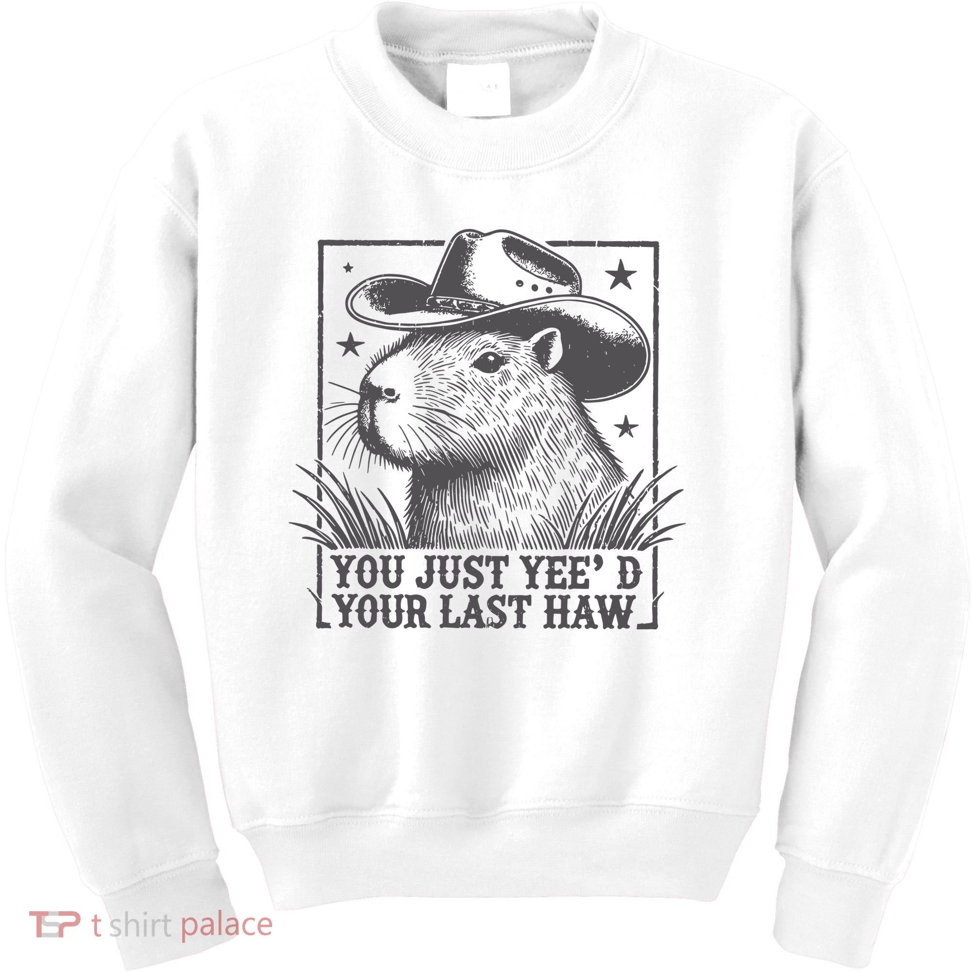 Capybara You Just Yeed Your Last Haw Kids Sweatshirt