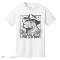 Capybara You Just Yeed Your Last Haw Kids T-Shirt thumb 0