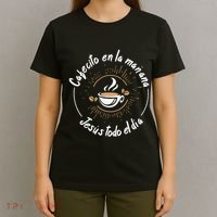 Cafecito Y Jesus Reagalo Cristiano Christian Spanish T-Shirt thumb 4