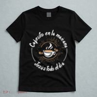 Cafecito Y Jesus Reagalo Cristiano Christian Spanish T-Shirt thumb 5